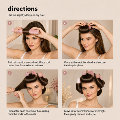 Heatless Volumizing Hair Rods - 4 Set