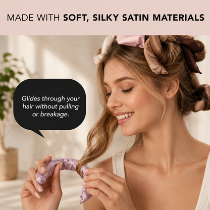 Satin Heatless Flexi Curling Rods Set
