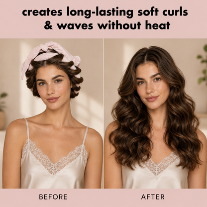 Soft Ribbon Heatless Curl Set