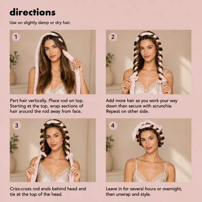 Soft Ribbon Heatless Curl Set