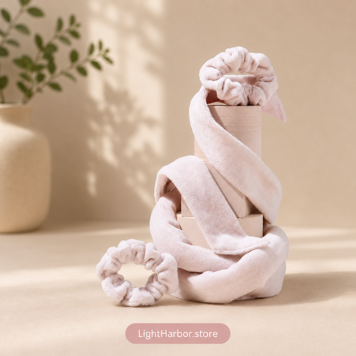 Soft Ribbon Heatless Curl Set
