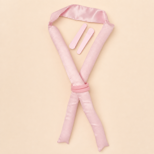 Satin Overnight Hair Roller Set