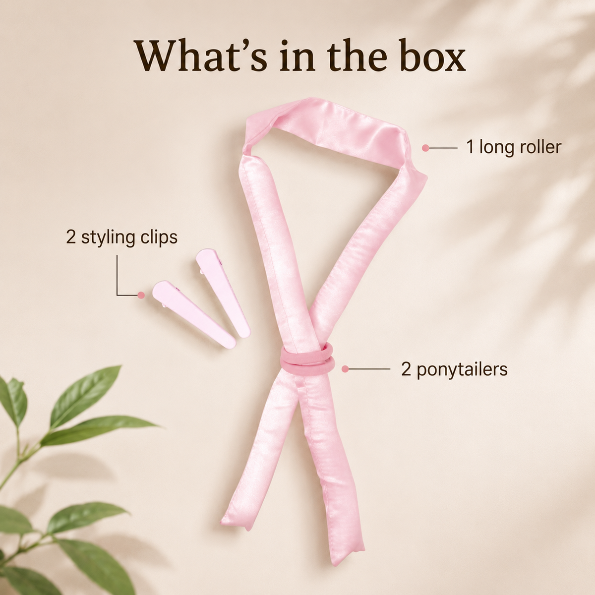 Satin Overnight Hair Roller Set